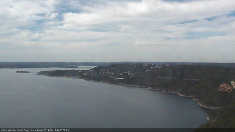 Lake Travis webcam, February 15, 2019 12:40 PM CT