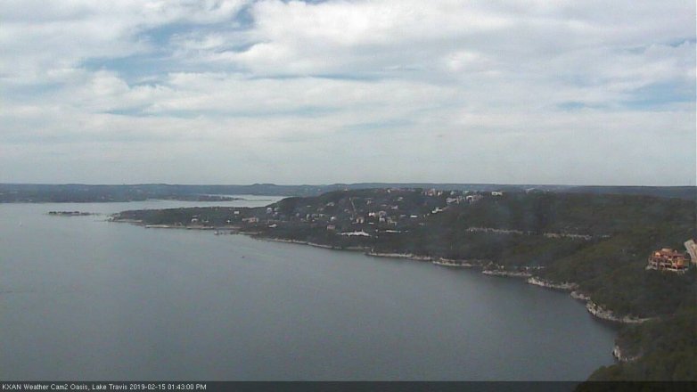 Lake Travis webcam, February 15, 2019 12:45 PM CT