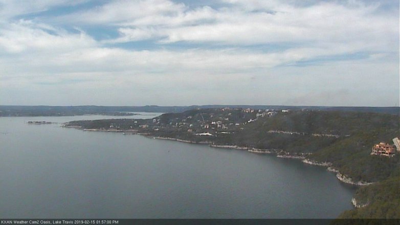 Lake Travis webcam, February 15, 2019 1:00 PM CT