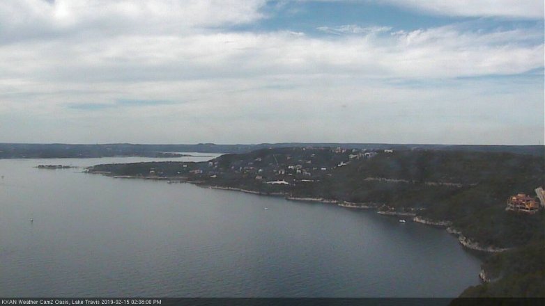 Lake Travis webcam, February 15, 2019 1:10 PM CT