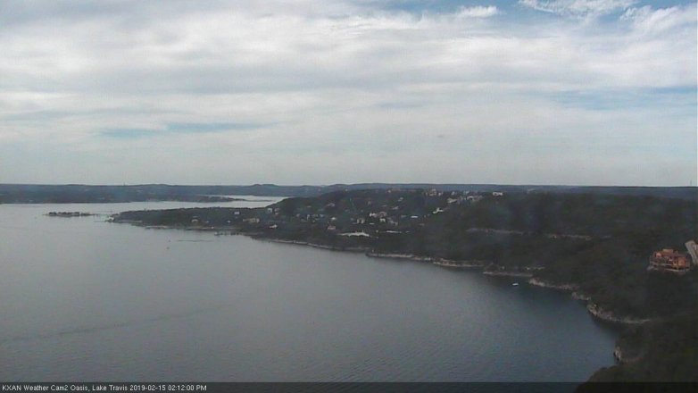 Lake Travis webcam, February 15, 2019 1:15 PM CT