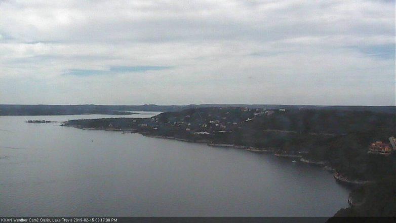 Lake Travis webcam, February 15, 2019 1:20 PM CT