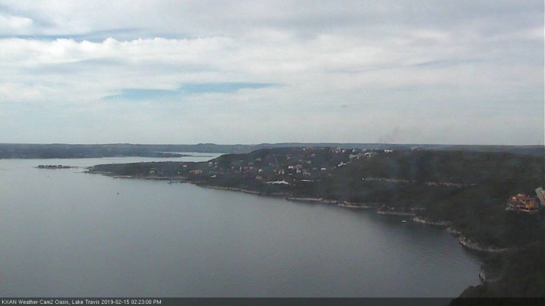Lake Travis webcam, February 15, 2019 1:25 PM CT