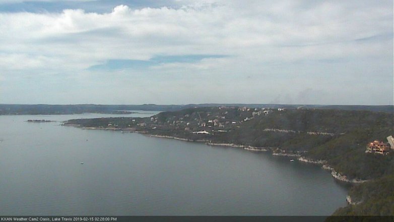 Lake Travis webcam, February 15, 2019 1:30 PM CT