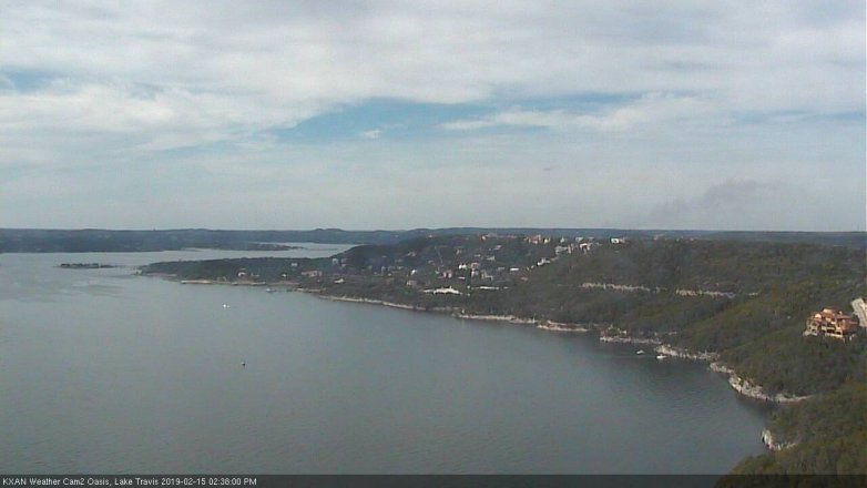 Lake Travis webcam, February 15, 2019 1:40 PM CT