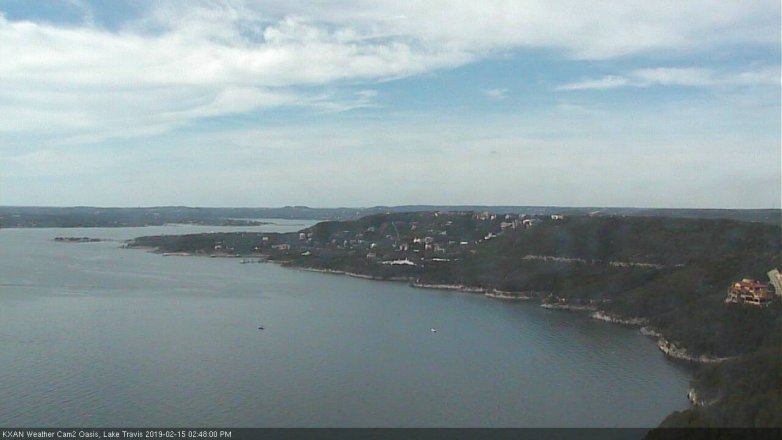 Lake Travis webcam, February 15, 2019 1:50 PM CT