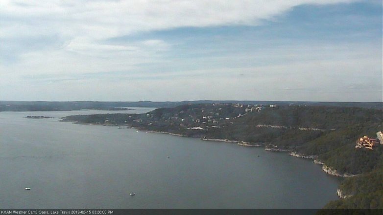 Lake Travis webcam, February 15, 2019 2:30 PM CT