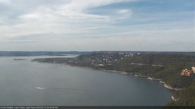 Lake Travis webcam, February 15, 2019 2:40 PM CT