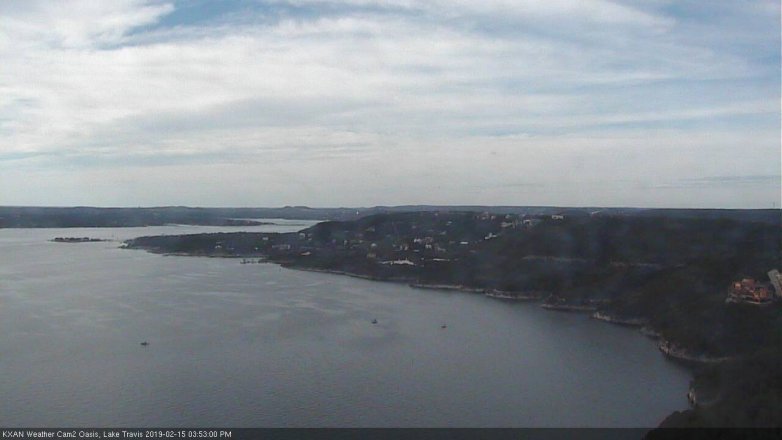 Lake Travis webcam, February 15, 2019 2:55 PM CT