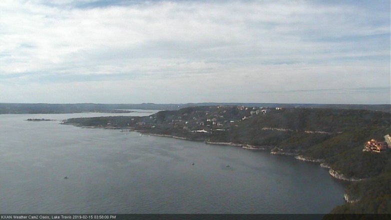 Lake Travis webcam, February 15, 2019 3:00 PM CT
