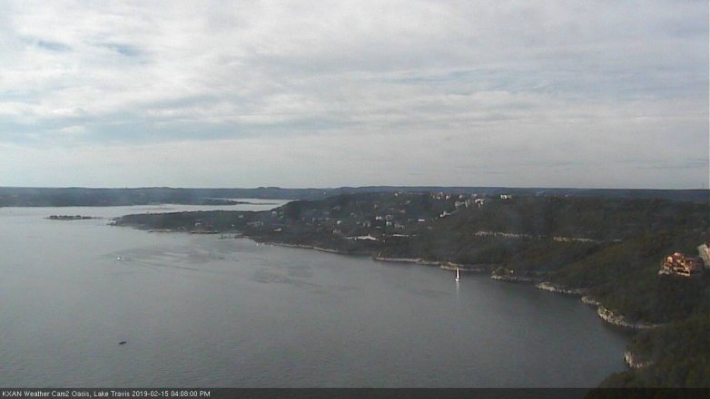 Lake Travis webcam, February 15, 2019 3:10 PM CT