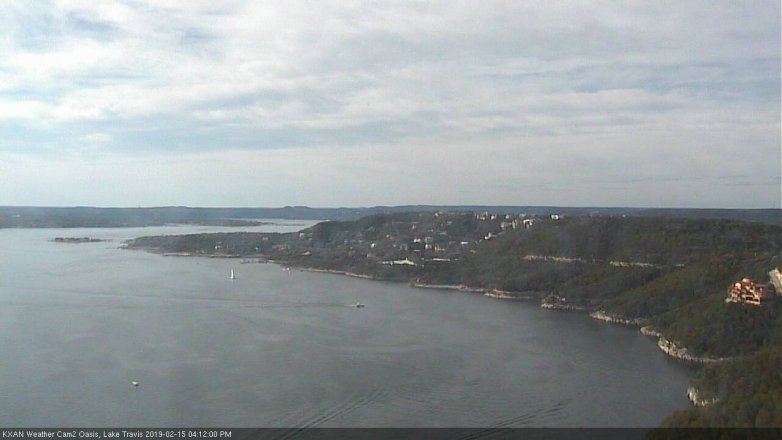 Lake Travis webcam, February 15, 2019 3:15 PM CT