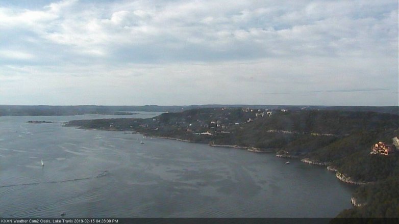 Lake Travis webcam, February 15, 2019 3:30 PM CT