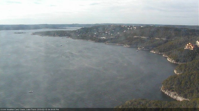Lake Travis webcam, February 15, 2019 3:40 PM CT