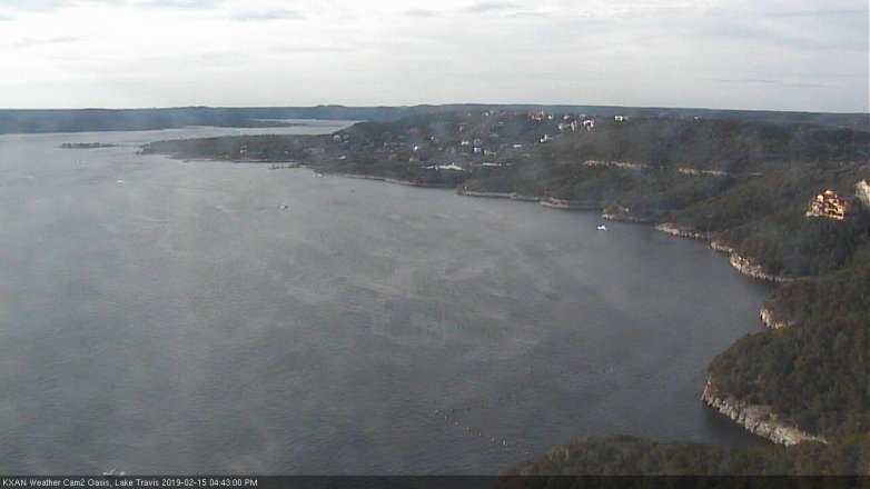Lake Travis webcam, February 15, 2019 3:45 PM CT