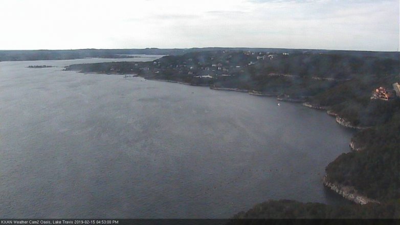 Lake Travis webcam, February 15, 2019 3:55 PM CT