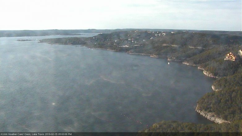 Lake Travis webcam, February 15, 2019 4:05 PM CT