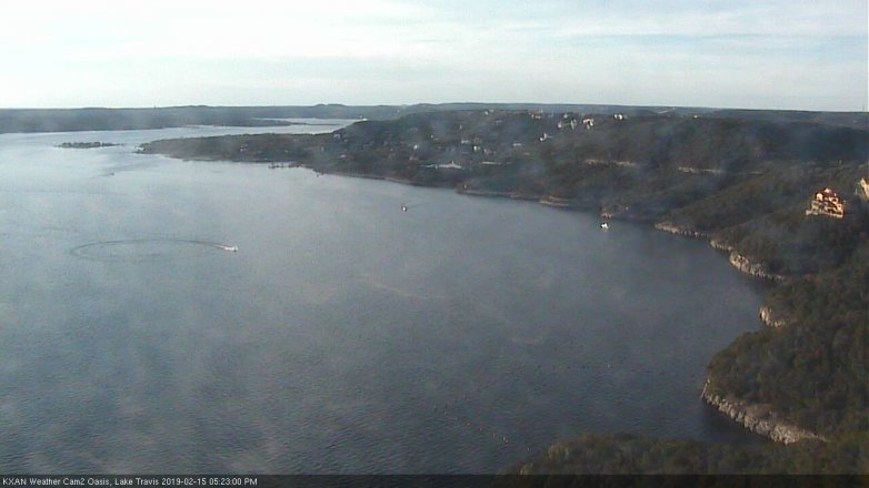 Lake Travis webcam, February 15, 2019 4:25 PM CT