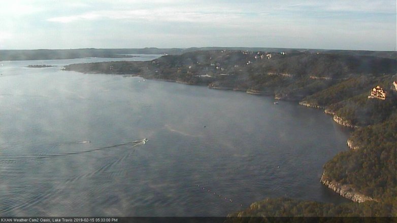 Lake Travis webcam, February 15, 2019 4:35 PM CT
