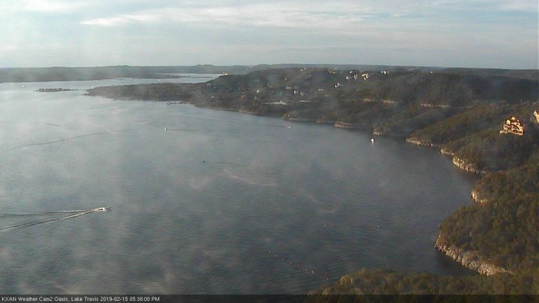Lake Travis webcam, February 15, 2019 4:40 PM CT