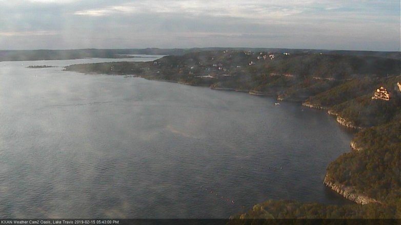 Lake Travis webcam, February 15, 2019 4:45 PM CT
