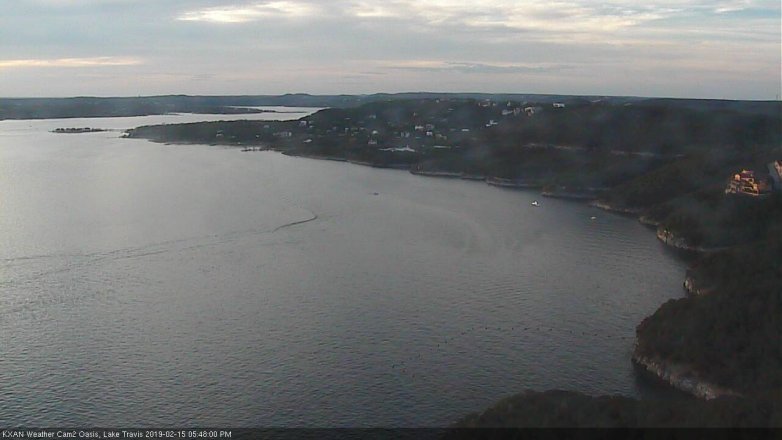 Lake Travis webcam, February 15, 2019 4:50 PM CT