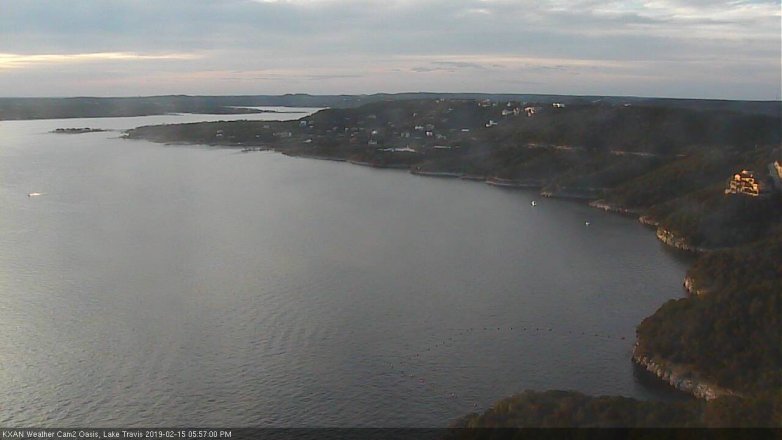 Lake Travis webcam, February 15, 2019 5:00 PM CT