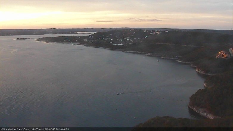 Lake Travis webcam, February 15, 2019 5:15 PM CT