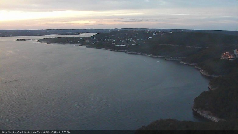 Lake Travis webcam, February 15, 2019 5:20 PM CT