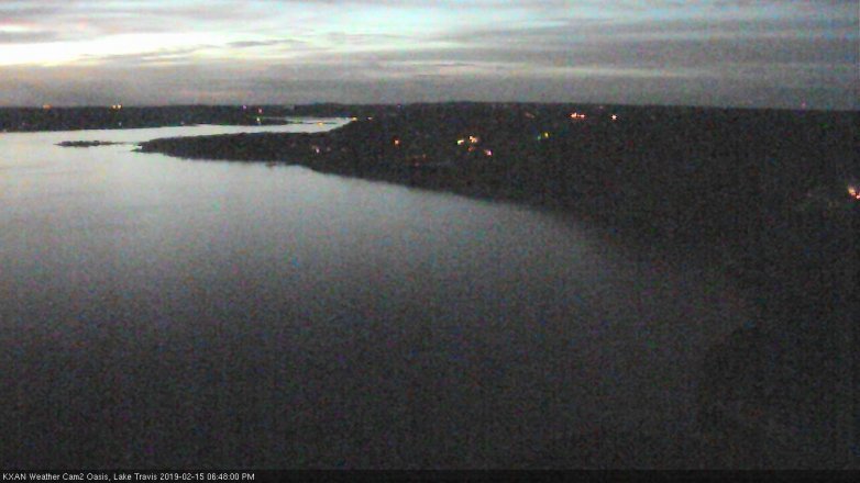 Lake Travis webcam, February 15, 2019 5:50 PM CT