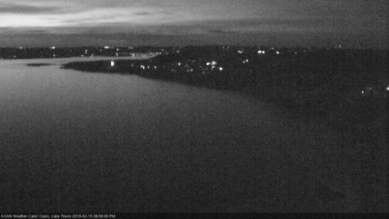 Lake Travis webcam, February 15, 2019 6:00 PM CT