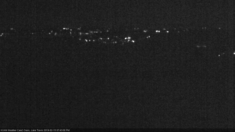 Lake Travis webcam, February 15, 2019 6:45 PM CT