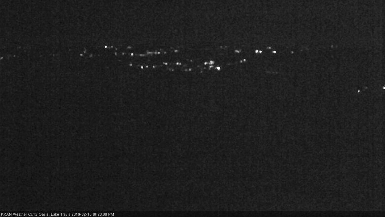 Lake Travis webcam, February 15, 2019 7:30 PM CT