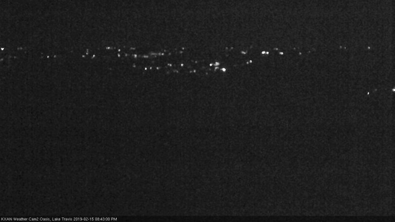 Lake Travis webcam, February 15, 2019 7:45 PM CT