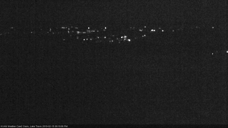 Lake Travis webcam, February 15, 2019 8:20 PM CT