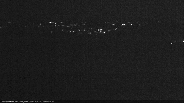 Lake Travis webcam, February 15, 2019 8:40 PM CT