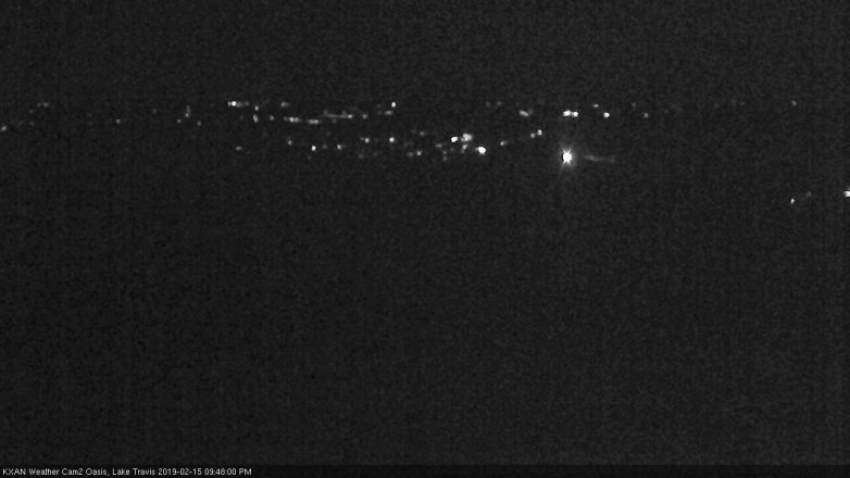 Lake Travis webcam, February 15, 2019 8:50 PM CT