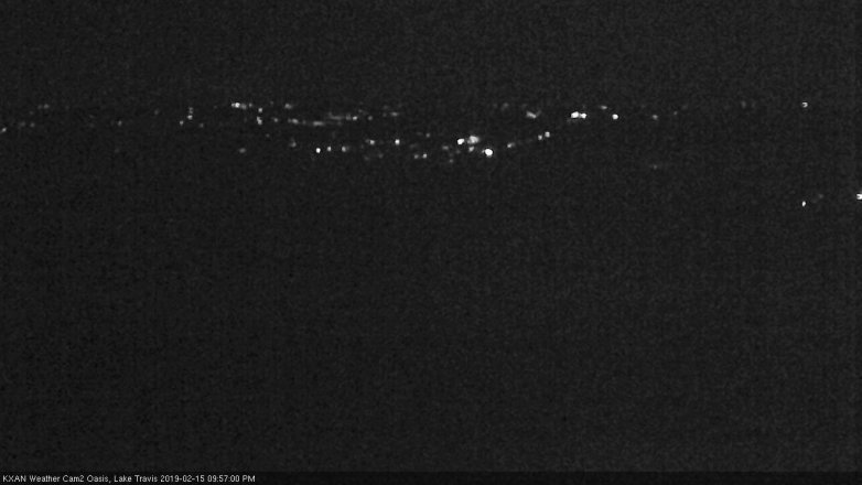 Lake Travis webcam, February 15, 2019 9:00 PM CT