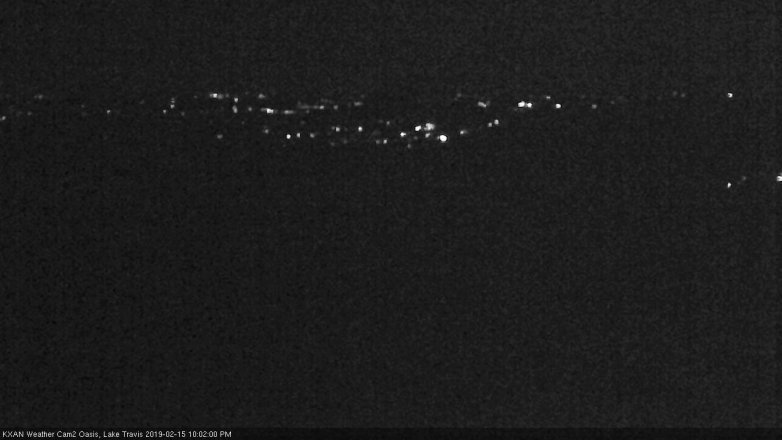 Lake Travis webcam, February 15, 2019 9:05 PM CT
