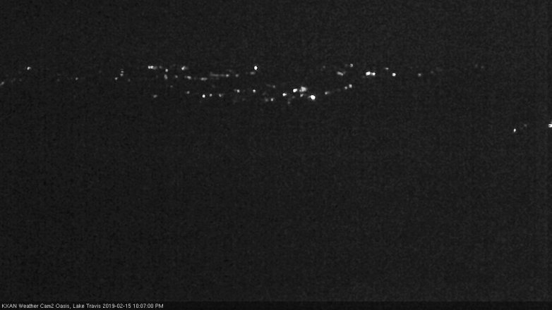 Lake Travis webcam, February 15, 2019 9:10 PM CT