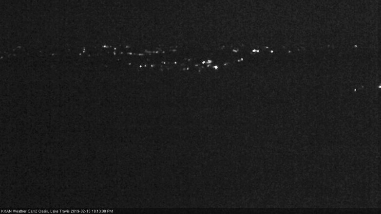 Lake Travis webcam, February 15, 2019 9:15 PM CT