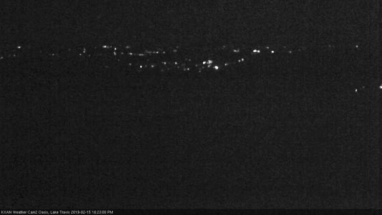 Lake Travis webcam, February 15, 2019 9:25 PM CT
