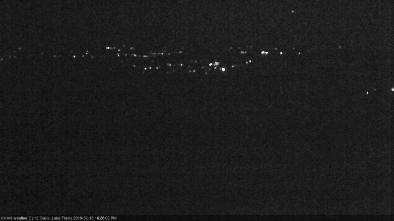 Lake Travis webcam, February 15, 2019 9:30 PM CT