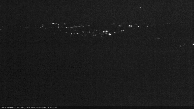 Lake Travis webcam, February 15, 2019 9:40 PM CT