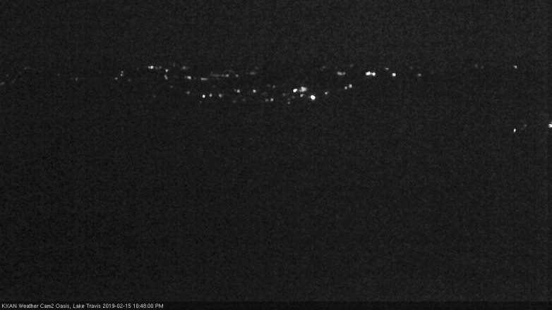 Lake Travis webcam, February 15, 2019 9:50 PM CT