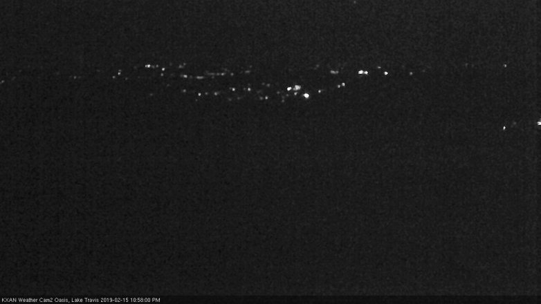 Lake Travis webcam, February 15, 2019 10:00 PM CT