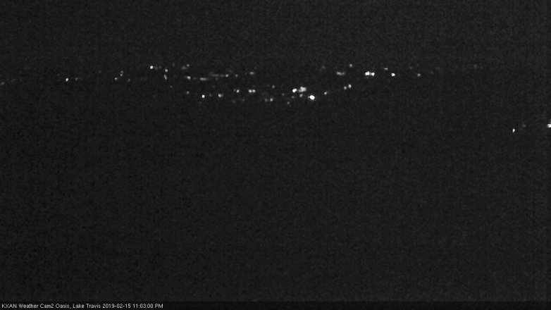 Lake Travis webcam, February 15, 2019 10:05 PM CT