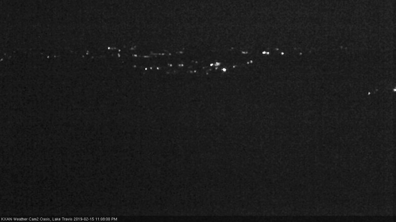 Lake Travis webcam, February 15, 2019 10:10 PM CT
