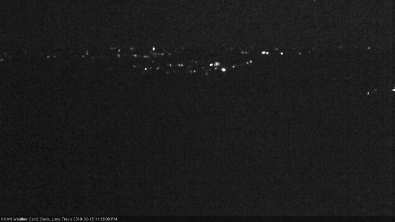Lake Travis webcam, February 15, 2019 10:20 PM CT
