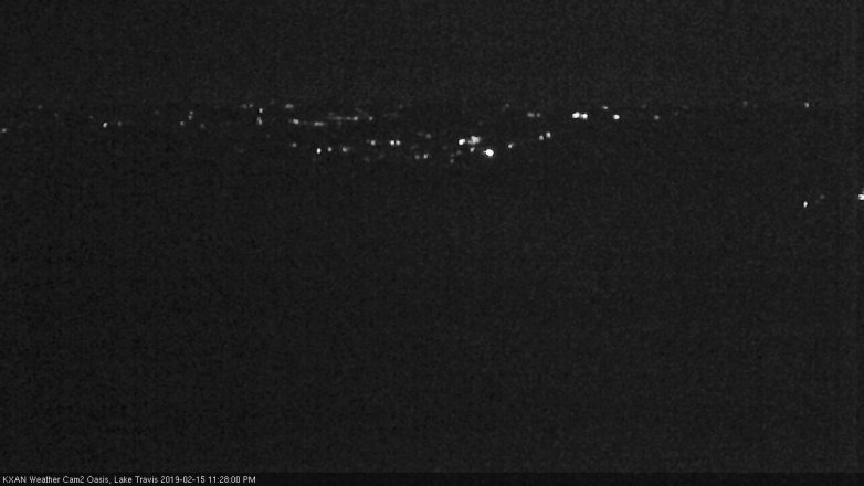 Lake Travis webcam, February 15, 2019 10:30 PM CT